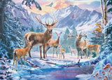 Deer And Stags In Winter | Ravensburger | 1000 Pieces | Jigsaw Puzzle