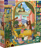 Reading & Relaxing - Ashikin Hussin | Eeboo | 1000 Pieces | Jigsaw Puzzle - Puzzles +