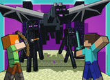 Realms & Adventures | Minecraft | Ravensburger | 4 x 100 Pieces | Jigsaw Puzzle - Puzzles +