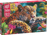 Reclining Leopard | CherryPazzi | 500 Pieces | Jigsaw Puzzle - Puzzles +