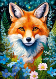 Red Fox In Flowers | CherryPazzi | 1000 Pieces | Jigsaw Puzzle - Puzzles +