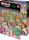 Reindeer Rumpus! - Christmas Advent Calendar | Wasgij? | Jumbo | 24 x 54 Pieces | Jigsaw Puzzle - Puzzles +