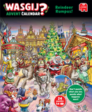 Reindeer Rumpus! - Christmas Advent Calendar | Wasgij? | Jumbo | 24 x 54 Pieces | Jigsaw Puzzle - Puzzles +