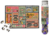 Retro Design For Foodies | Micro Puzzles | 150 Pieces | Micro Jigsaw Puzzle - Puzzles +