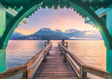 Romantic FootBridge At Lac D'Annecy | Beautiful Walkways | Ravensburger | 1000 Pieces | Jigsaw Puzzle - Puzzles +