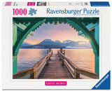 Romantic FootBridge At Lac D'Annecy | Beautiful Walkways | Ravensburger | 1000 Pieces | Jigsaw Puzzle - Puzzles +