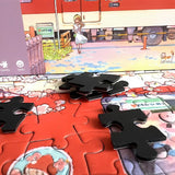 Sakura Train | Botop Blackcard | 300 Pieces | Jigsaw Puzzle - Puzzles +