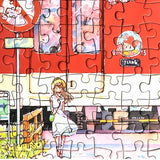 Sakura Train | Botop Blackcard | 300 Pieces | Jigsaw Puzzle - Puzzles +