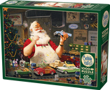 Santa Painting Cars - Tom Newsom | Cobble Hill | 1000 Pieces | Jigsaw Puzzle - Puzzles +