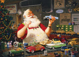 Santa Painting Cars - Tom Newsom | Cobble Hill | 1000 Pieces | Jigsaw Puzzle - Puzzles +