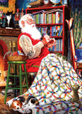 Santa's Quilt - Tom Newsom | Cobble Hill | 1000 Pieces | Jigsaw Puzzle - Puzzles +