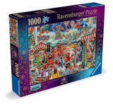 Santa's Steam Train Grotto | Ravensburger | 1000 Pieces | Jigsaw Puzzle - Puzzles +