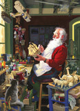 Santa's Workbench - Tom Newsom | Cobble Hill | 500 Pieces | Jigsaw Puzzle - Puzzles +