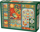 Scandi Chicken Quilt | Cobble Hill | 1000 Pieces | Jigsaw Puzzle - Puzzles +