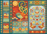 Scandi Chicken Quilt | Cobble Hill | 1000 Pieces | Jigsaw Puzzle - Puzzles +