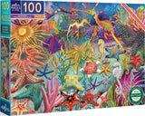 Seahorses, Sea Stars & Sea Slugs - Uta Krogmann | Eeboo | 100 Pieces | Jigsaw Puzzle - Puzzles +