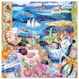 Seashells By The Shore - Hazel Jarvis | Eeboo | 1000 Pieces | Jigsaw Puzzle - Puzzles +