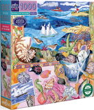 Seashells By The Shore - Hazel Jarvis | Eeboo | 1000 Pieces | Jigsaw Puzzle - Puzzles +
