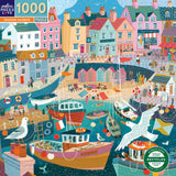 Seaside Harbour - Victoria Ball | Eeboo | 1000 Pieces | Jigsaw Puzzle - Puzzles +