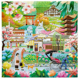 Seasons In Kyoto - Jennifer Potter | Eeboo | 1000 Pieces | Jigsaw Puzzle - Puzzles +