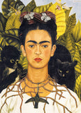 Self Portrait with Thorn Necklace and Hummingbird - Frida Kahlo | Fine Art Collection | Eurographics | 1000 Pieces | Jigsaw Puzzle - Puzzles +