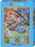 Sewn Sloth - Quilt Art | Laura Heine | Heye | 1000 Pieces | Jigsaw Puzzle - Puzzles +