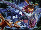 Shining Dragons - How To Train Your Dragon | Star Line | Ravensburger | 100 XXL Pieces | Glow In The Dark Jigsaw Puzzle - Puzzles +