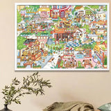 Small Streets | Botop Fusion | 1000 Pieces | Jigsaw Puzzle - Puzzles +