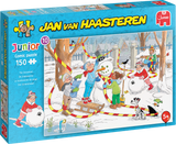 Snowman | Junior No.10 | Jan van Haasteren | Jumbo | 150 Pieces | Jigsaw Puzzle - Puzzles +