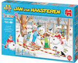 Snowman | Junior No.10 | Jan van Haasteren | Jumbo | 150 Pieces | Jigsaw Puzzle - Puzzles +