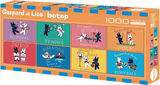 Sports Day - Gaspard et Lisa | Botop Blackcard | 1000 Pieces | Panorama Jigsaw Puzzle - Puzzles +