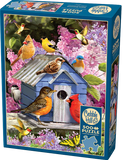 Spring Birdhouse - Greg Giordano | Cobble Hill | 500 Pieces | Jigsaw Puzzle - Puzzles +