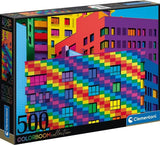 Squares | Colourbloom Collection | Clementoni | 500 Pieces | Jigsaw Puzzle - Puzzles +