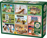 Squirrels Around Town - Nancy Rose | Cobble Hill | 1000 Pieces | Jigsaw Puzzle - Puzzles +