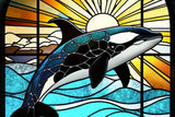 Stained Glass Orca - Marine Life | Micro Puzzles | 150 Pieces | Micro Jigsaw Puzzle - Puzzles +