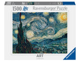 Starry Night - Van Gogh | Ravensburger | 1500 Pieces | Jigsaw Puzzle - Puzzles +