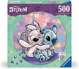 Stitch | Disney | Ravensburger | 500 Pieces | Circular Jigsaw Puzzle - Puzzles +