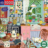 Strawberry Kitchen - Abby Jacobs | Eeboo | 1000 Pieces | Jigsaw Puzzle - Puzzles +