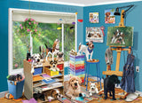 Studio Pups - Robert Giordano | Cobble Hill | 1000 Pieces | Jigsaw Puzzle - Puzzles +