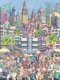 Sun Kissed City - Max Tilse | New York Puzzle Company | 500 Pieces | Jigsaw Puzzle - Puzzles +