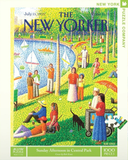 Sunday Afternoon In Central Park - Bob Knox | New York Puzzle Company | 1000 Pieces | Jigsaw Puzzle - Puzzles +