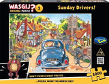 Sunday Drivers! - Original No.1 | Wasgij? Retro | Holdson | 1000 Pieces | Jigsaw Puzzle - Puzzles +