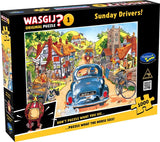 Sunday Drivers! - Original No.1 | Wasgij? Retro | Holdson | 1000 Pieces | Jigsaw Puzzle - Puzzles +