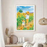 Sunflower Girl | Fusion | Botop | 1000 Pieces | Jigsaw Puzzle - Puzzles +