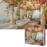 Sunny Beach Terrace - Yuri Obukhovsky | Grateful House | 1000 Pieces | Jigsaw Puzzle - Puzzles +