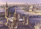 Sunset London | Botop Blackcard | 1000 Pieces | Jigsaw Puzzle - Puzzles +
