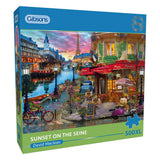 Sunset On The Seine - David Maclean | Gibsons | 500 XL Pieces | Jigsaw Puzzle - Puzzles +