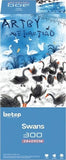 Swans | Blackcard | Botop Blackcard | 300 Pieces | Jigsaw Puzzle - Puzzles +