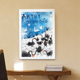 Swans | Blackcard | Botop Blackcard | 300 Pieces | Jigsaw Puzzle - Puzzles +