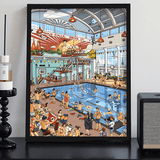 Swimming | Botop Fusion | 1000 Pieces | Jigsaw Puzzle - Puzzles +